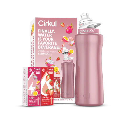 32oz. Rose Gold Stainless Steel Bottle Starter Kit