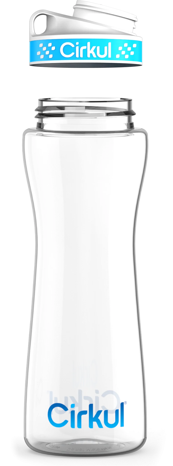 Custom 22oz. Plastic Bottle & Comfort Grip Lid